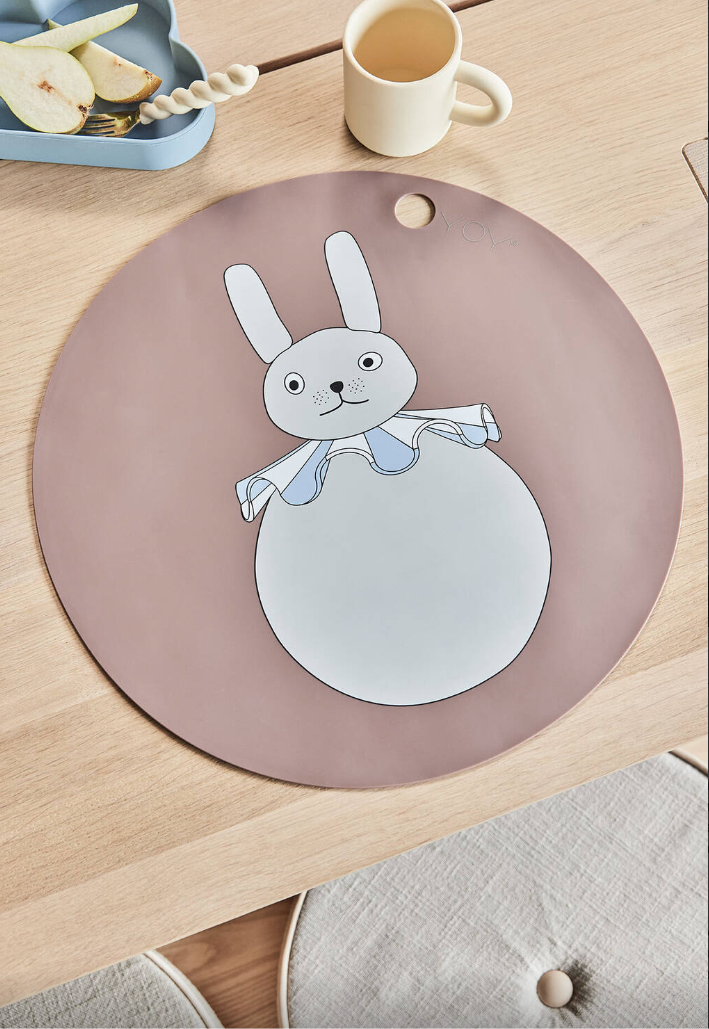 OYOY LIVING DESIGN-Tischset Hase Pompom