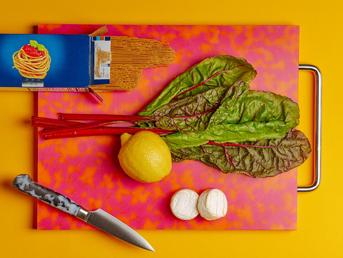 Fredericks & Mae Large Cutting Board - Pink/Orange