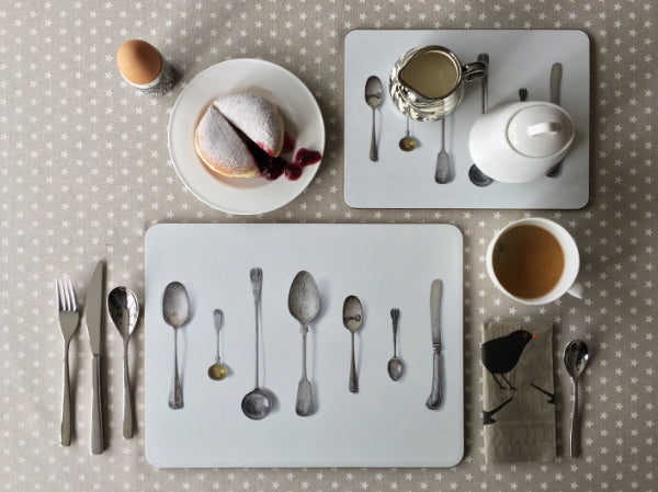 Jamida Michael Angove Cutlery/white - Placemat 29x21cm