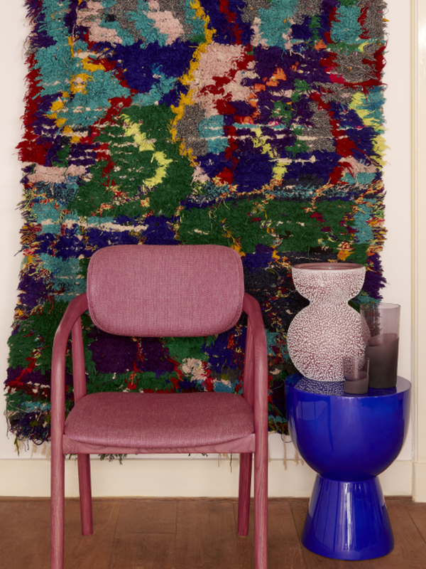 Polspotten-Tip Tap Hocker -Dark Blue