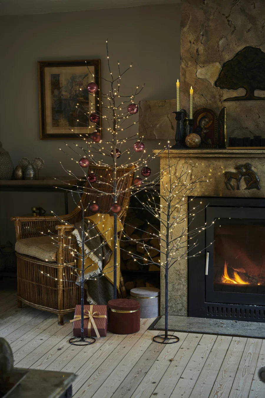 SIRIUS Kira Tree 1.8m, Brown/Snowy - 280 LED