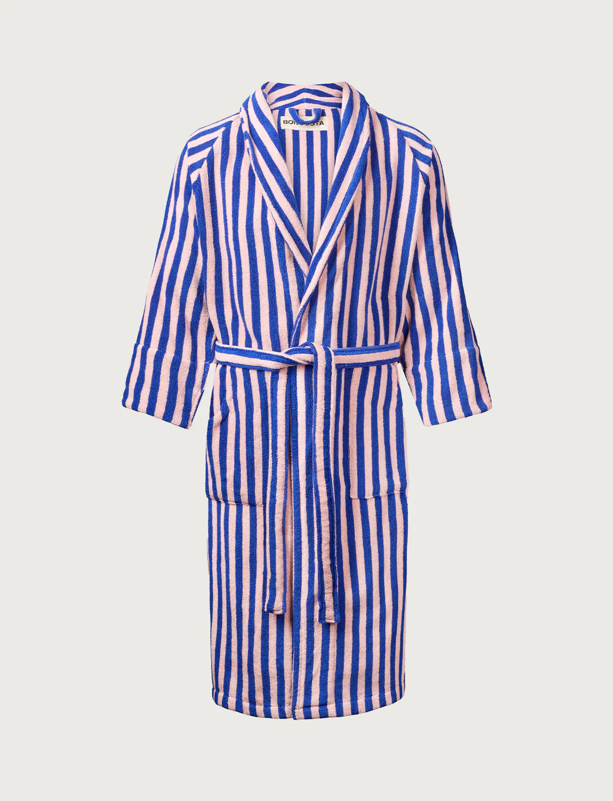 Bongusta - Naram Bathrobe - dazzling blue & rose