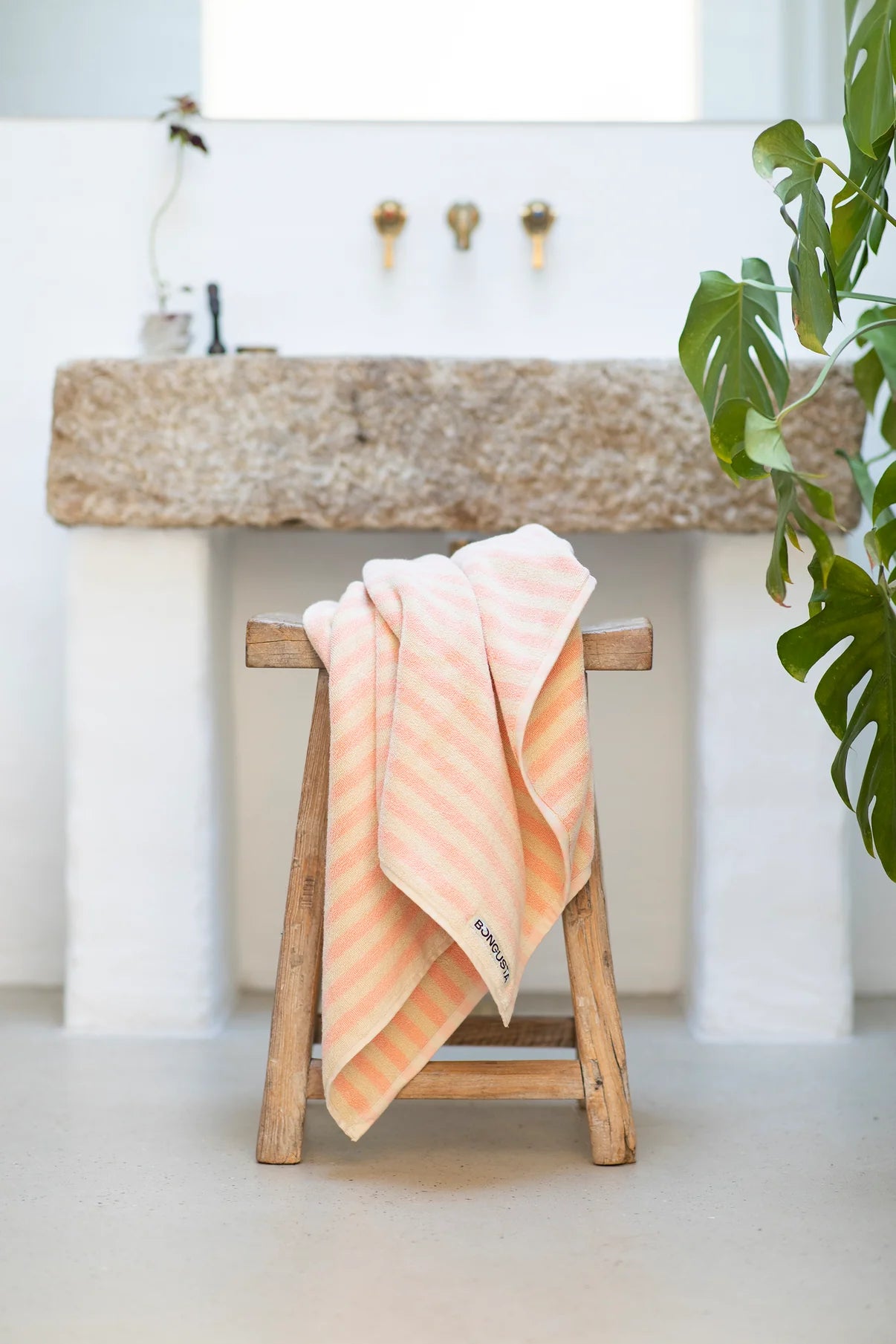 Bongusta - Naram Hand Towels - tropical & creme