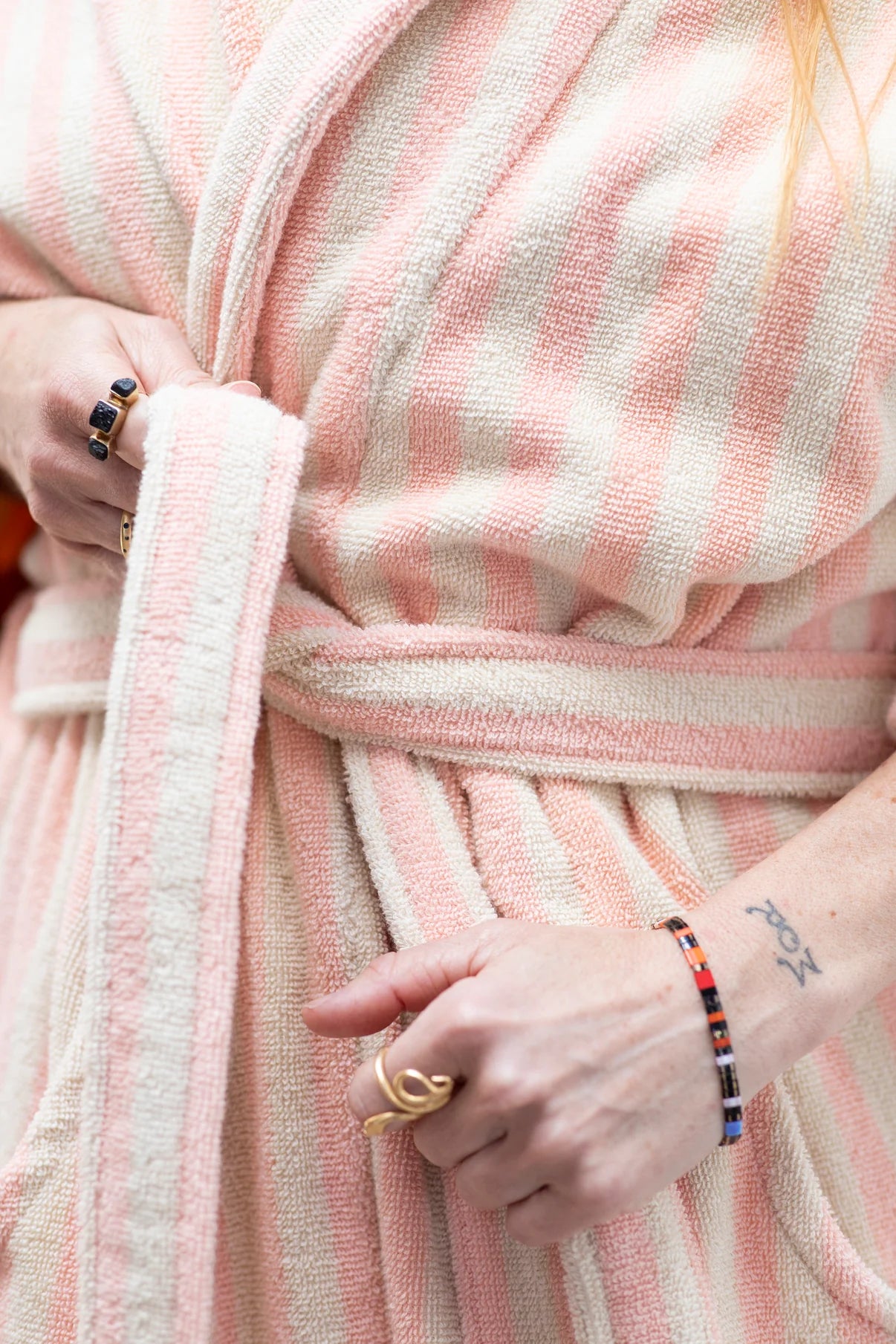 Bongusta - Naram Bathrobe -tropical & creme