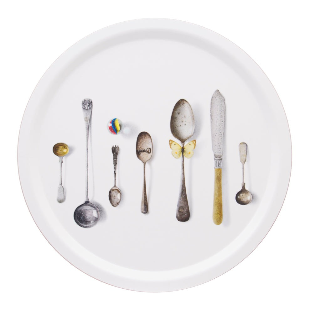 Jamida Michael Angove Cutlery/white - Tray _ 39cm
