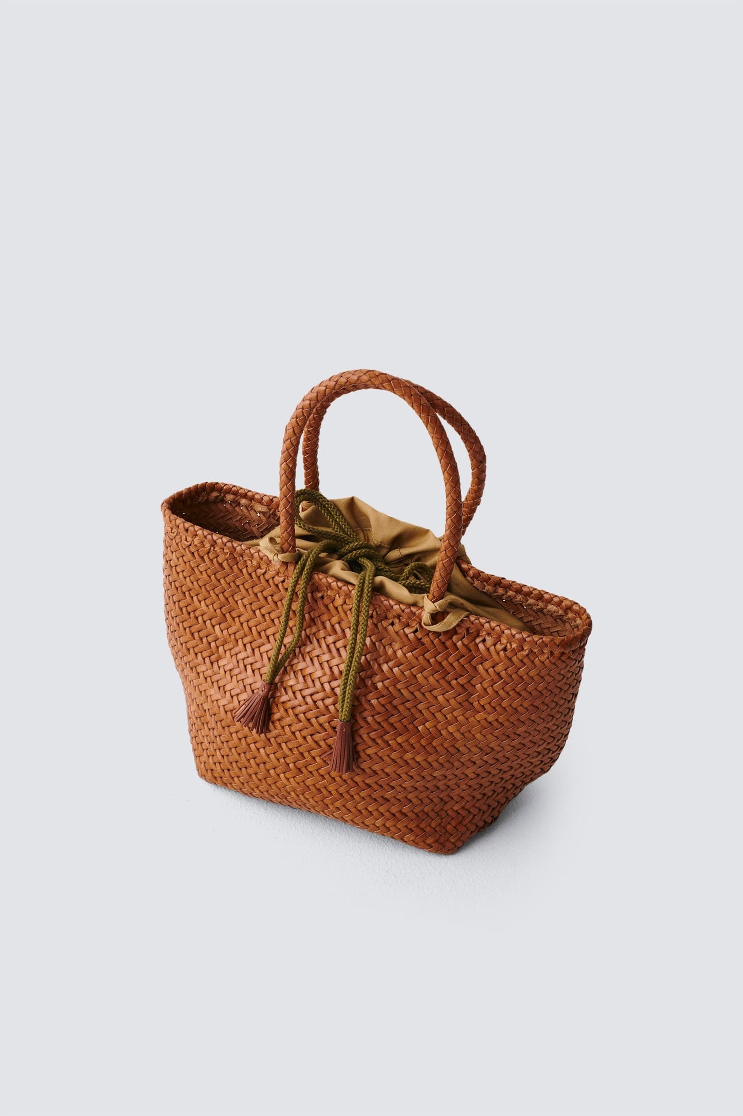 DRAGON DIFFUSION GRACE BASKET SMALL TAN