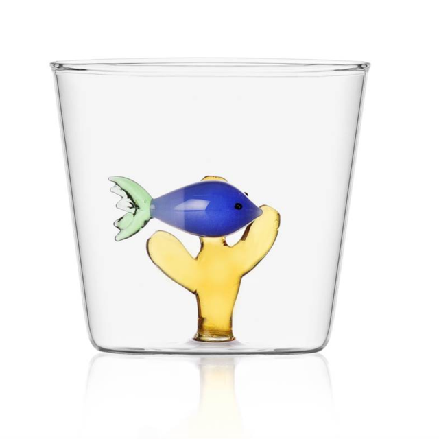 Icendorf - MARINE GARDEN - Tumbler Blue Fish Amber Seaweed
