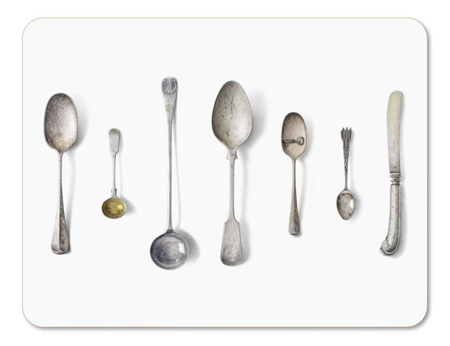 Jamida Michael Angove Cutlery/white - Tablemat 38x29cm