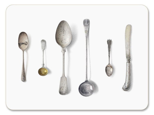 Jamida Michael Angove Cutlery/white - Placemat 29x21cm