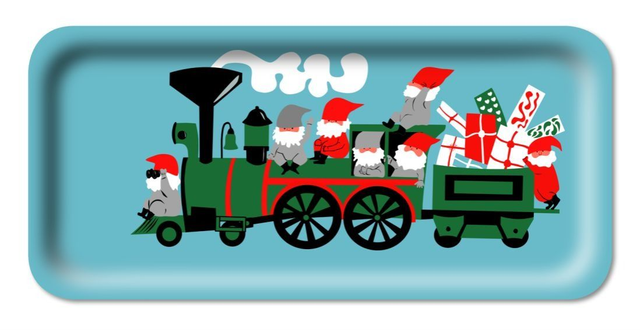 Jamida Jerry Roupe Santa Train - Tray 32x15cm