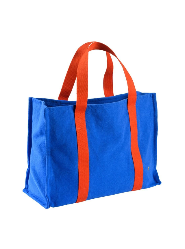 La Cerise sur le gâteau - Water repellent daily bag - Bleu mecano 100% organic cotton