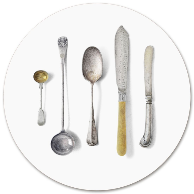 Jamida Michael Angove Cutlery/white - Placemat _ 28cm