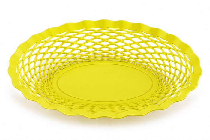 Roger Orfèvre Brotkorb oval 25 × 18 cm – Pollengelb