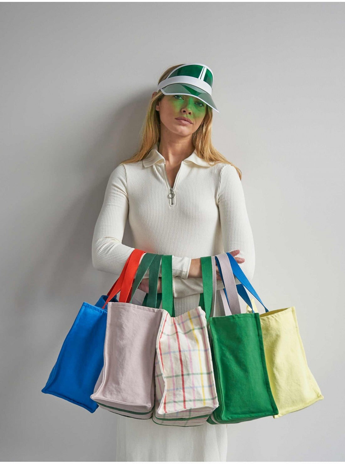 La Cerise sur le gâteau - Water repellent daily bag - Bleu mecano 100% organic cotton
