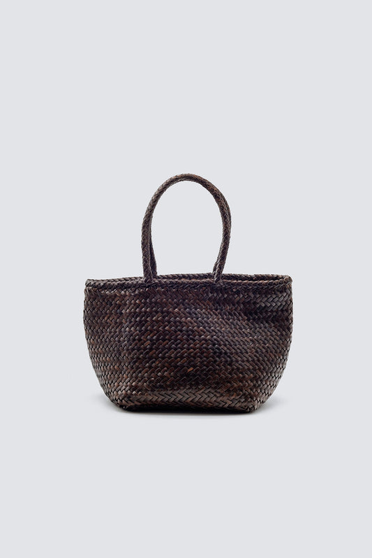 DRAGON DIFFUSION GRACE BASKET SMALL DARK BROWN