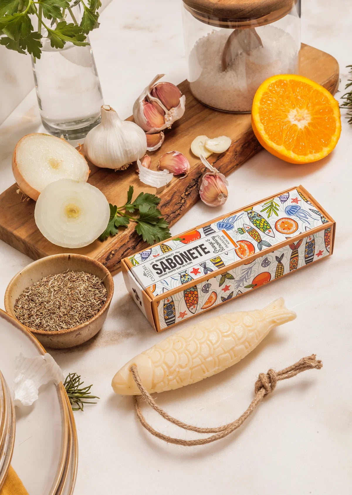 Castelbel Sardine Soap Orange & Rosemary 80g