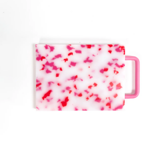 Fredericks & Mae Small Cutting Board - Pink/White