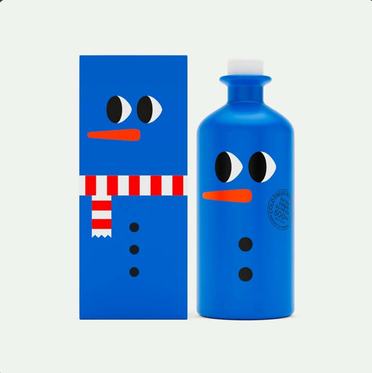 YIAYIA & FRIENDS – Natives Olivenöl extra, Snowman Edition in Geschenkbox 500 ml