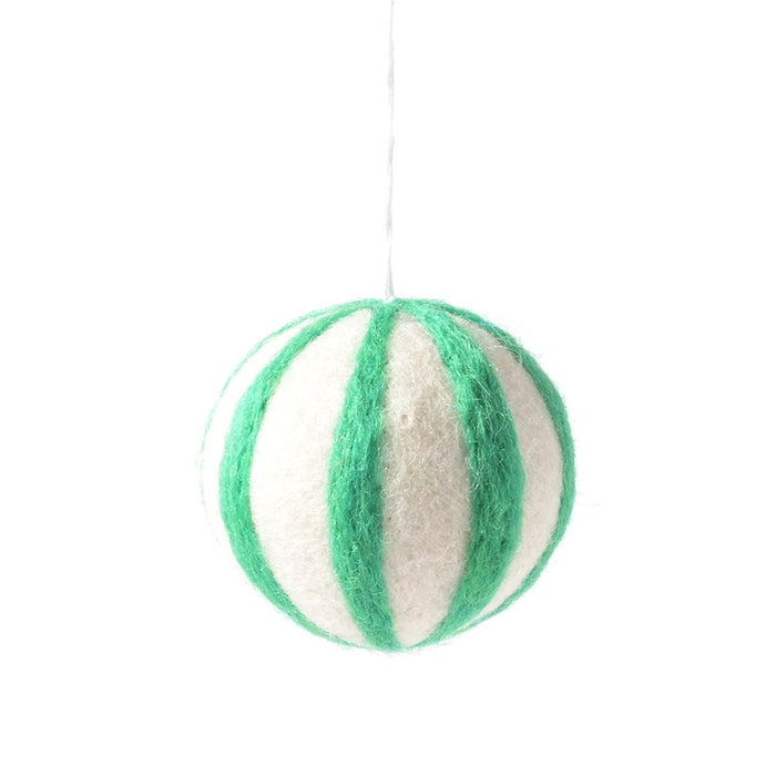 aveva LITTLE HANGINGS, ORNAMENT, POLKA-BALL, green/white