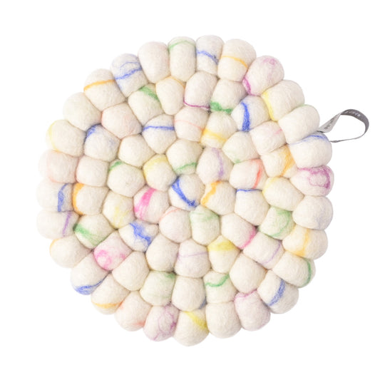 aveva TRIVET, ROUND, MARBLE, glass­marble