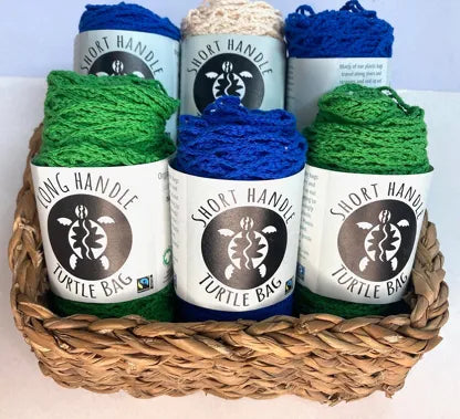 Kurzer Henkelbeutel aus Kordel – Apfelgrün – Bio- und Fairtrade-Baumwolle