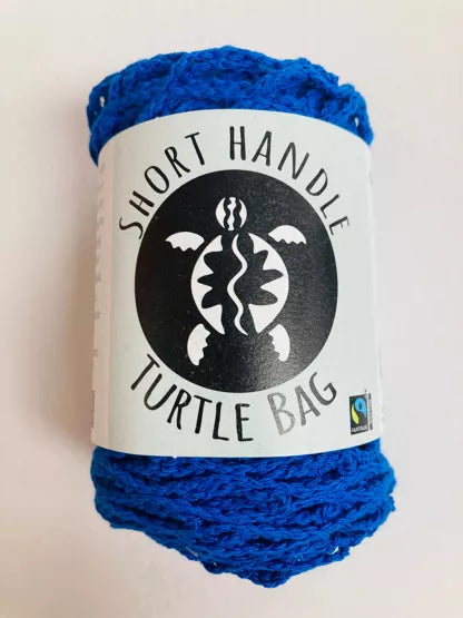 Kurzer Henkelbeutel – Hellblau – Bio- und Fairtrade-Baumwolle