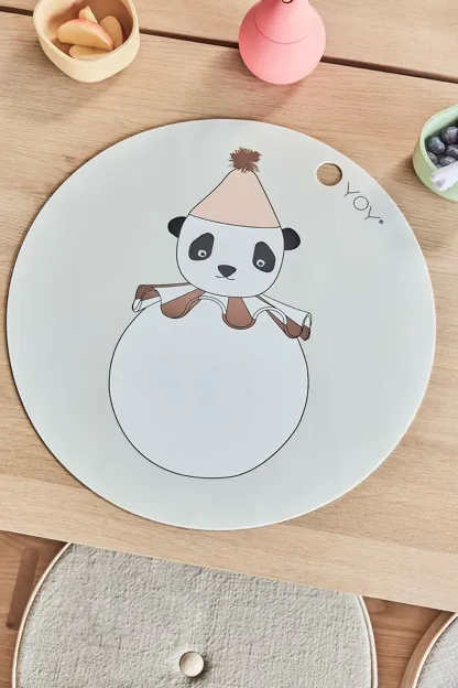 OYOY LIVING DESIGN-Tischset Panda Pompom