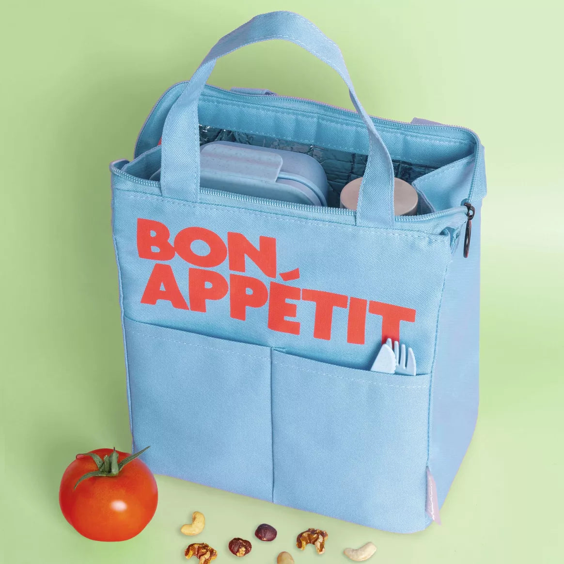 BON APPÉTIT ISOTHERMIC LUNCH BAG -LIGHT BLUE