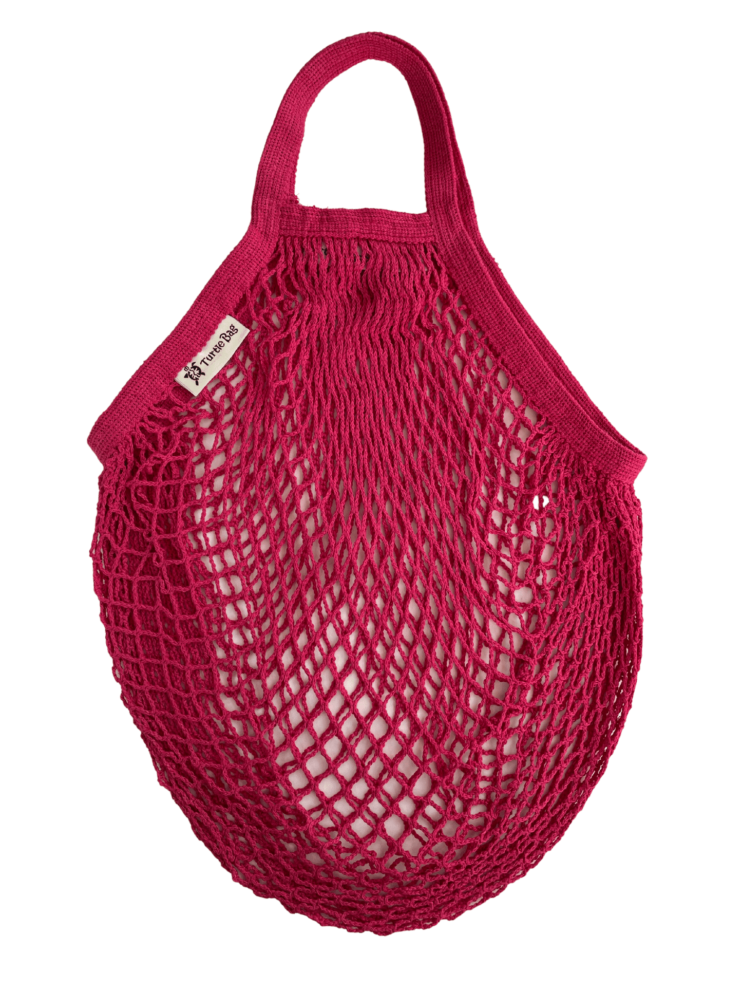 Kurzer Henkelbeutel aus Kordel – Rot– Bio- und Fairtrade-Baumwolle