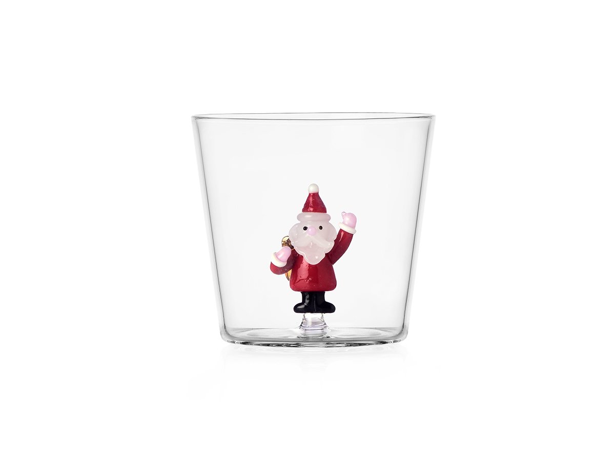 Ichendorf Trinkglas – Weihnachtsmann mit Sack – enthaltenes Einzelprodukt, Original-Produktfoto.