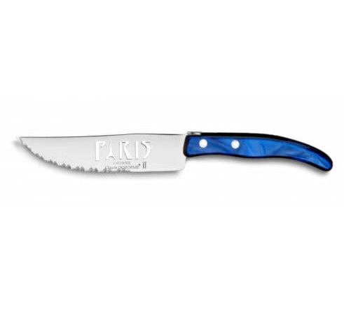 Berlingot “Paris” Sausage Knife – Nacrine Handle-Dark blue