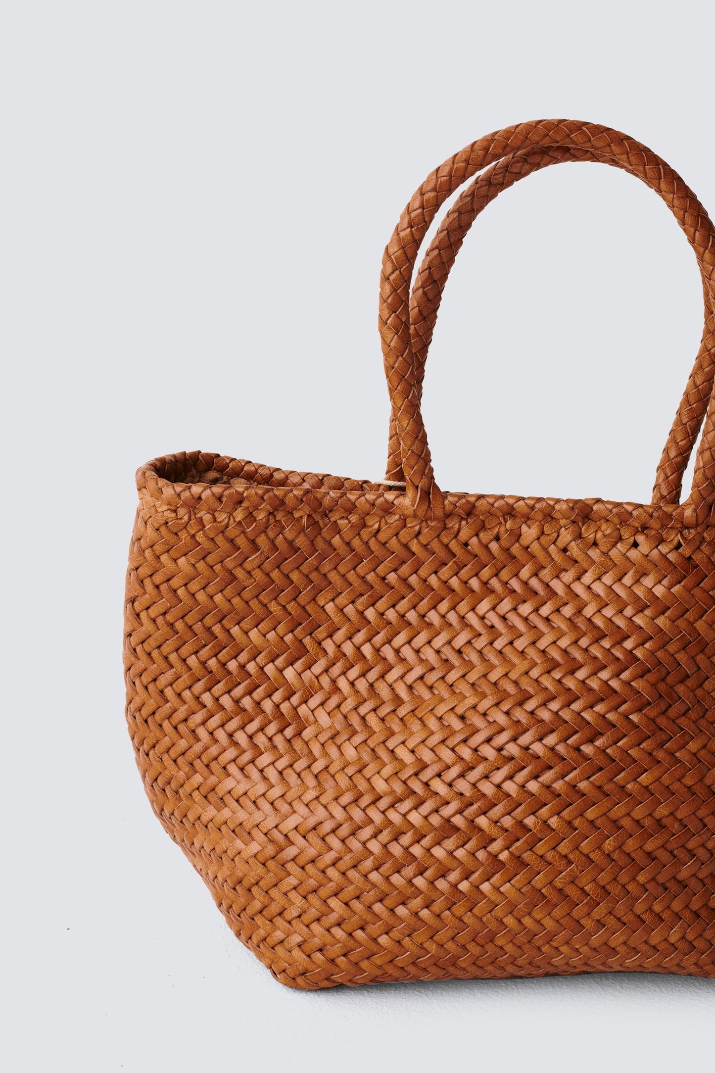 DRAGON DIFFUSION GRACE BASKET SMALL TAN