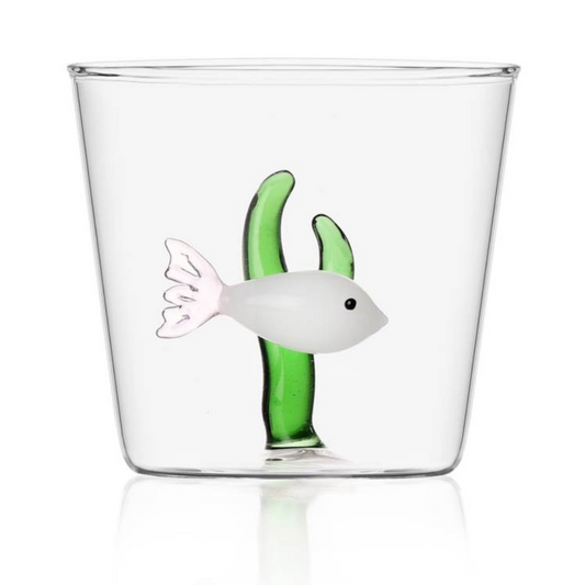 Icendorf - MARINE GARDEN - Tumbler white fish - green seaweed