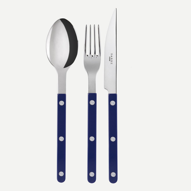 Sabre Paris- Bistrot Unifarben 3-teiliges Besteckset -NAVY