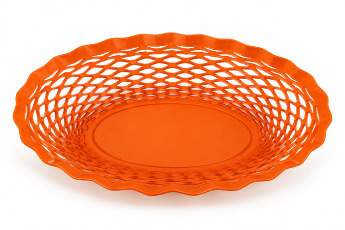Roger Orfèvre Brotkorb oval 25 × 18 cm – Orange