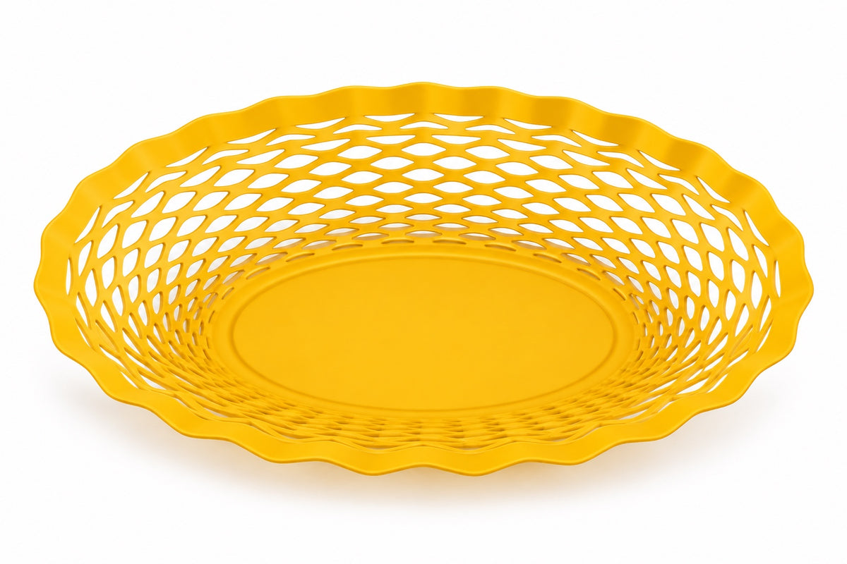 Roger Orfèvre Brotkorb oval 25 × 18 cm – Gelb