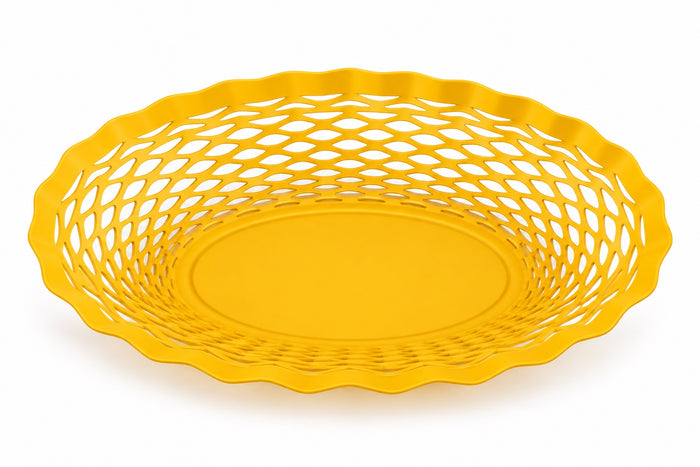 Roger Orfèvre Brotkorb oval 25 × 18 cm – Gelb