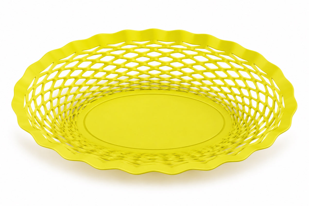 Roger Orfèvre Brotkorb oval 25 × 18 cm – Pollengelb