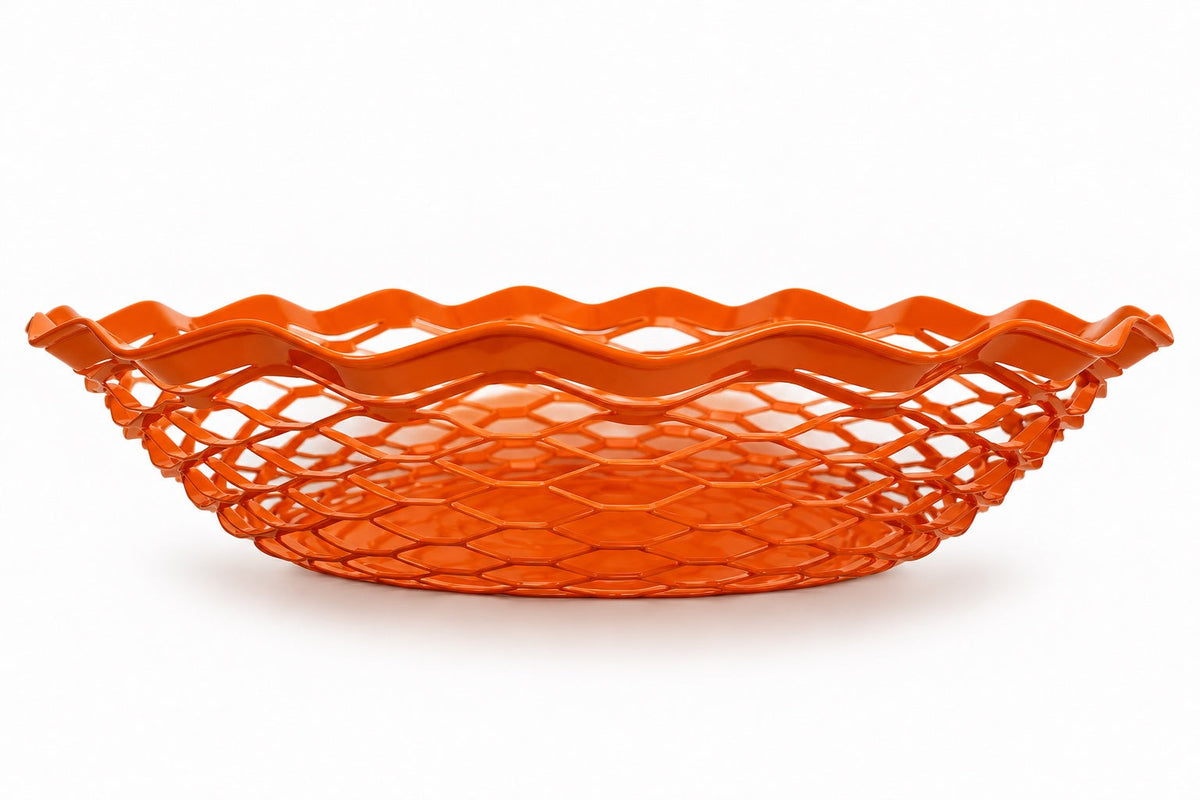 Roger Orfèvre Brotkorb rund – orange2