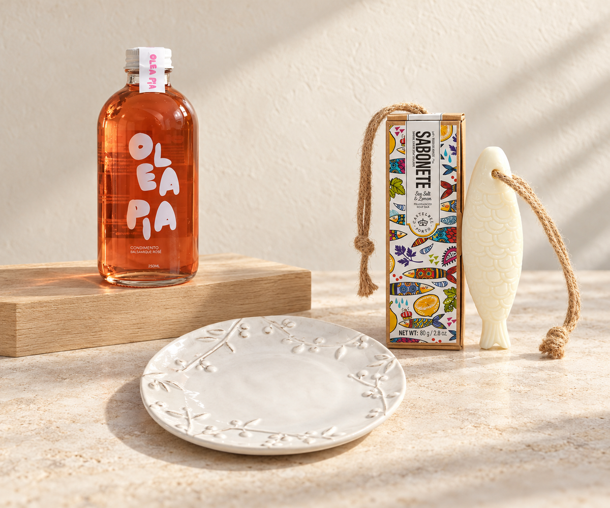 Studio Edition – OLEA PIA Rosé Balsamico, Castelbel Sardinen-Seife und VBC CASA Flower Teller