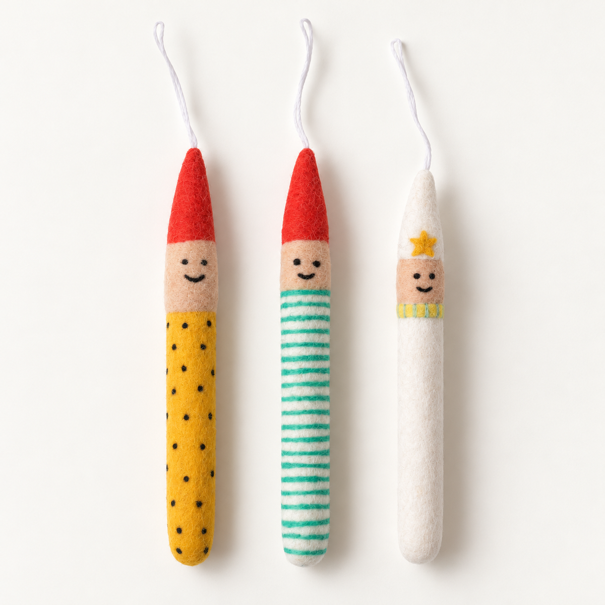 aveva Little Hangings Baumschmuck – 3er-Set Wichtel & Sternenjunge – KI-gestützte Zusammenstellung.